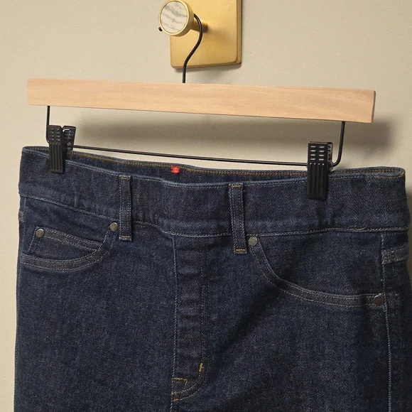 SPANXshape EveryWear Kick Flare Jeans, Women's Large Tall, "Raw Indigo" - Picture 4 of 8